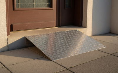 Alu Rampe nach Maß an Türkante